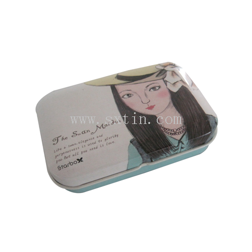 Small tin storage box